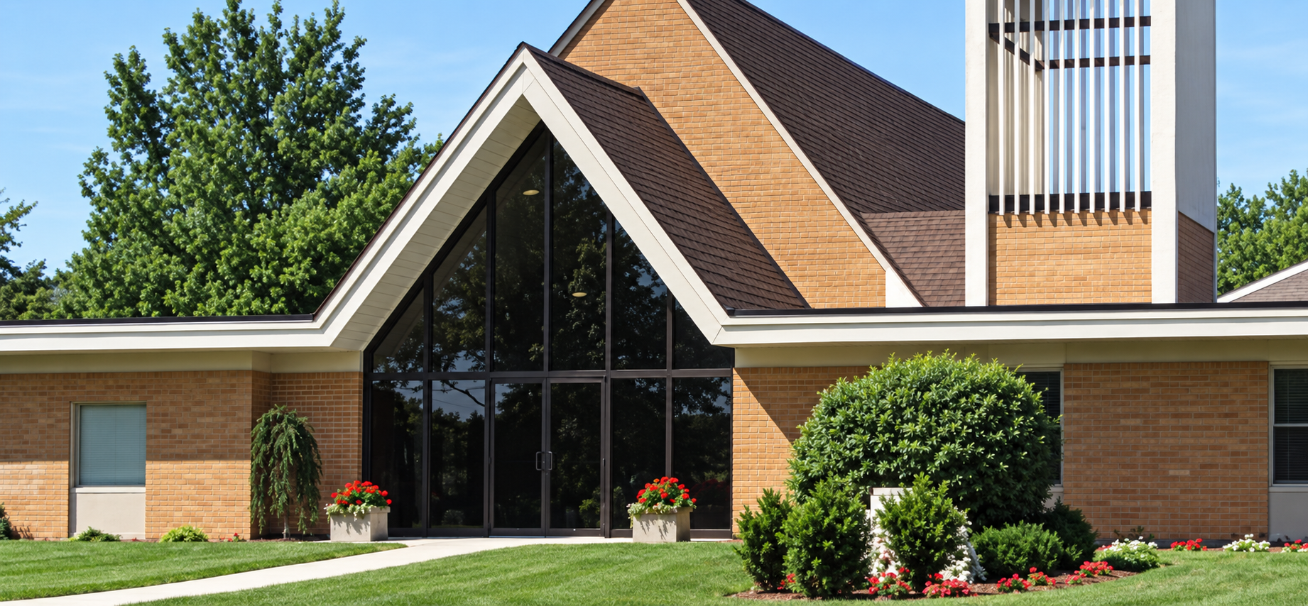 Front entrance of Grant Reformed Church